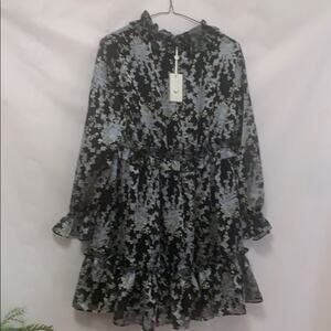 NWT TED BAKER LONDON RUFFLE DETAILS DRESS‎ …
